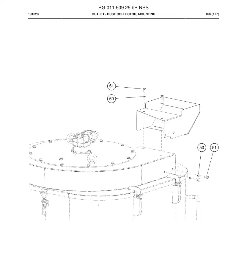 BG01150925b BG 011 509 25b Outlet - Sandvik Technical Drawing