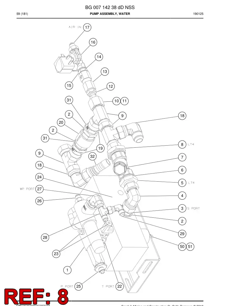 BG01152070a BG 011 520 70a Adapter, Adjustable - Sandvik Technical Drawing