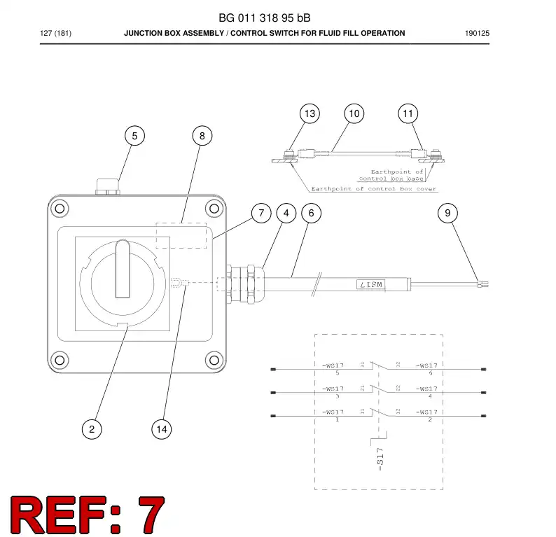 BG01155701a BG 011 557 01a Decal - Sandvik Technical Drawing