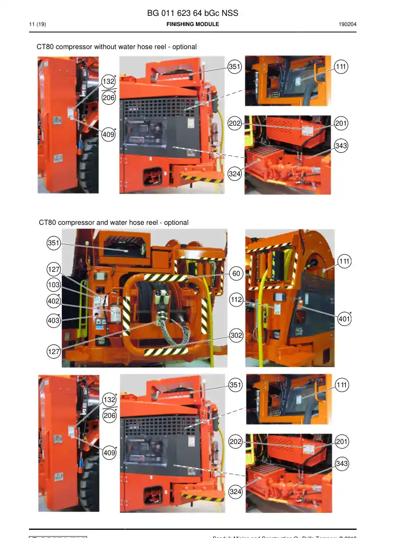 BG01162364b BG 011 623 64b MDULO DE ACABADO - Sandvik Technical Drawing