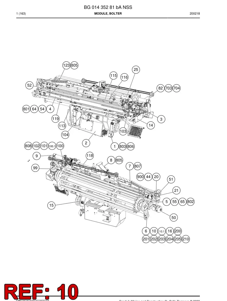 BG01171273a BG 011 712 73a Holder - Sandvik Technical Drawing