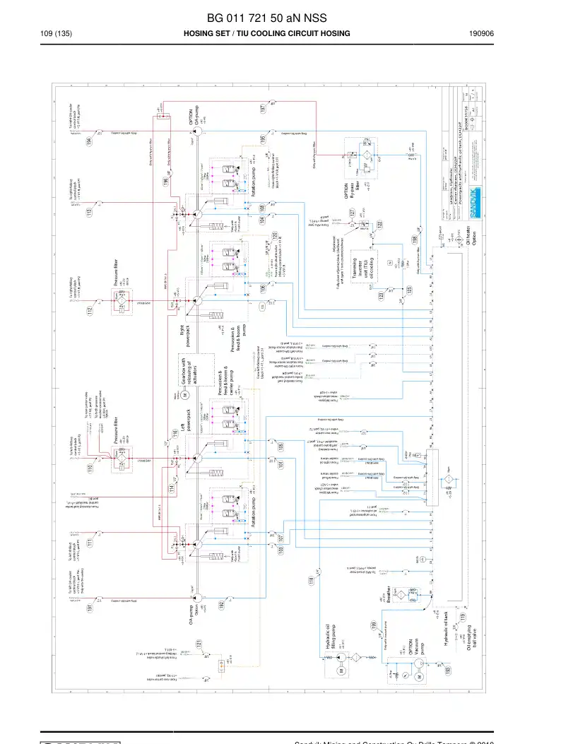 BG01172150a BG 011 721 50a Hosing Set - Sandvik Technical Drawing
