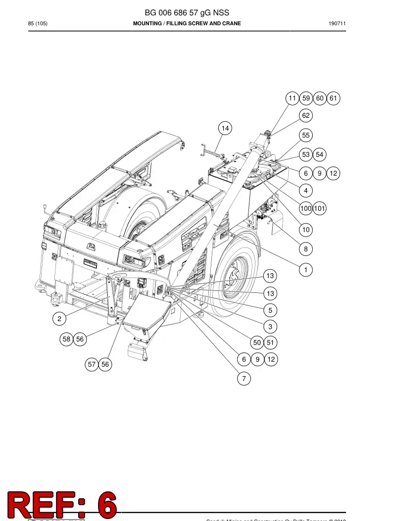 BG01172992a BG 011 729 92a Screw, Hexagon - Sandvik Technical Drawing
