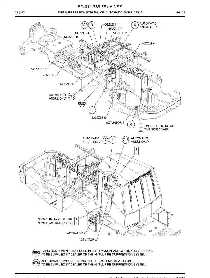 BG01178856a BG 011 788 56a Fire Suppression System - Sandvik Technical Drawing