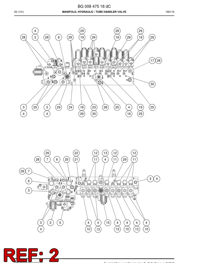 BG01179272a BG 011 792 72a Valve, Pressure Reducing - Sandvik Technical Drawing