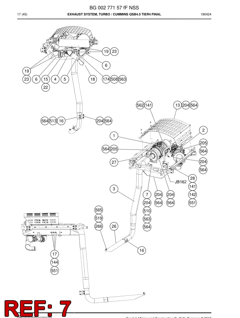 BG01181634a BG 011 816 34a Bracket - Sandvik Technical Drawing