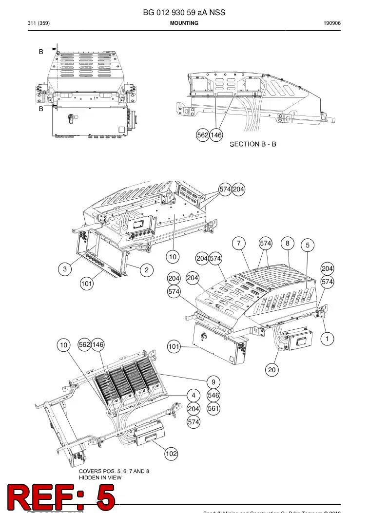 BG01182380a BG 011 823 80a Cover - Sandvik Technical Drawing