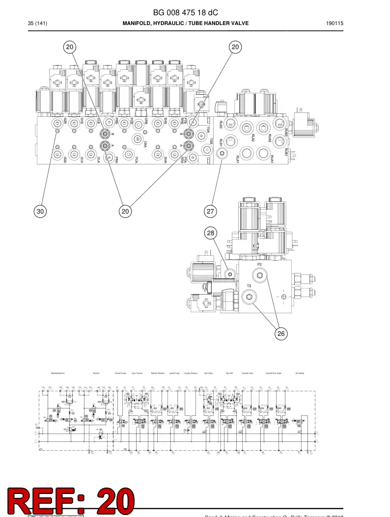 BG01184369a BG 011 843 69a Seal Kit - Sandvik Technical Drawing
