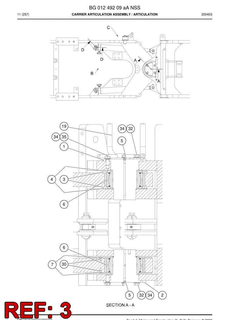 BG01202016b BG 012 020 16b Spacer - Sandvik Technical Drawing