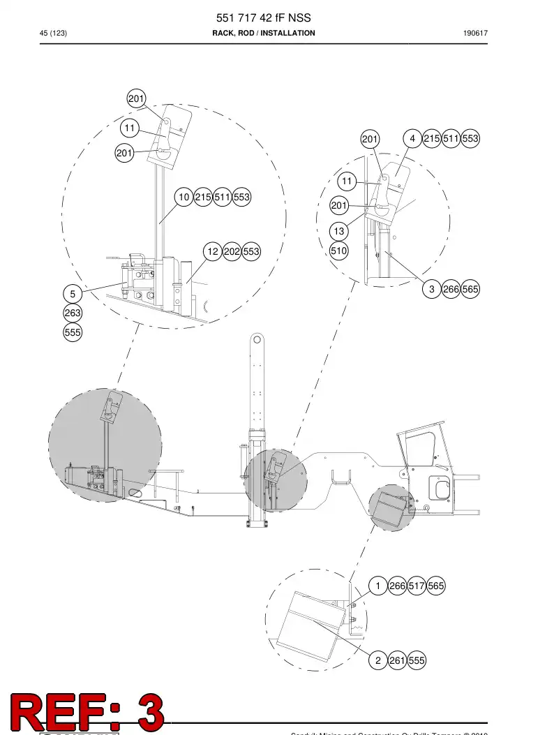 BG01205670a BG 012 056 70a Support - Sandvik Technical Drawing