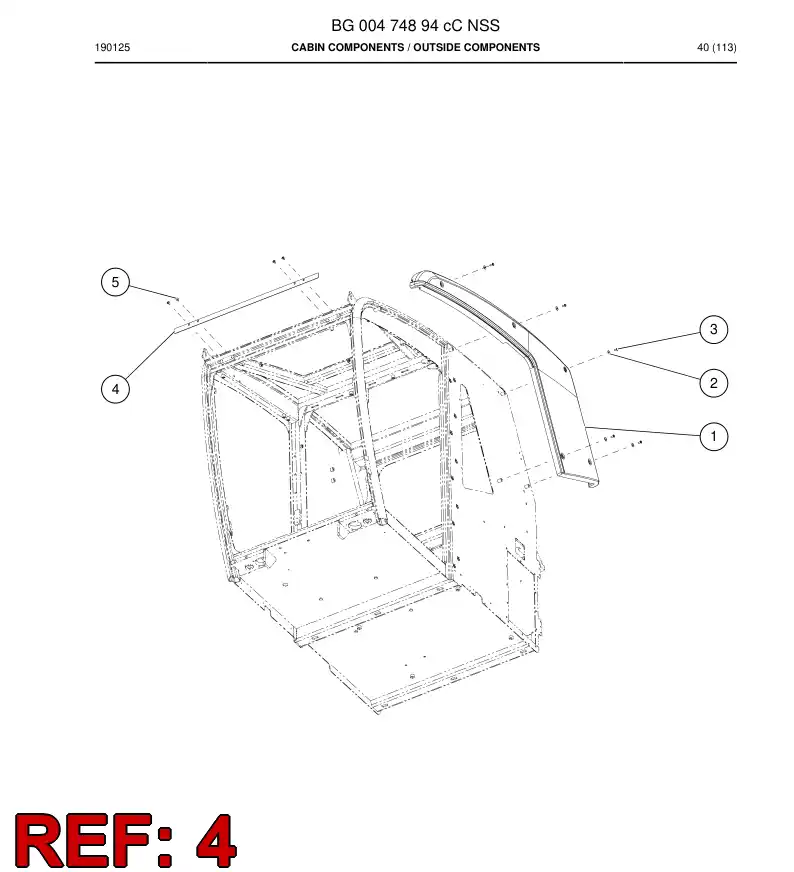 BG01205924a BG 012 059 24a Plate, Cover - Sandvik Technical Drawing
