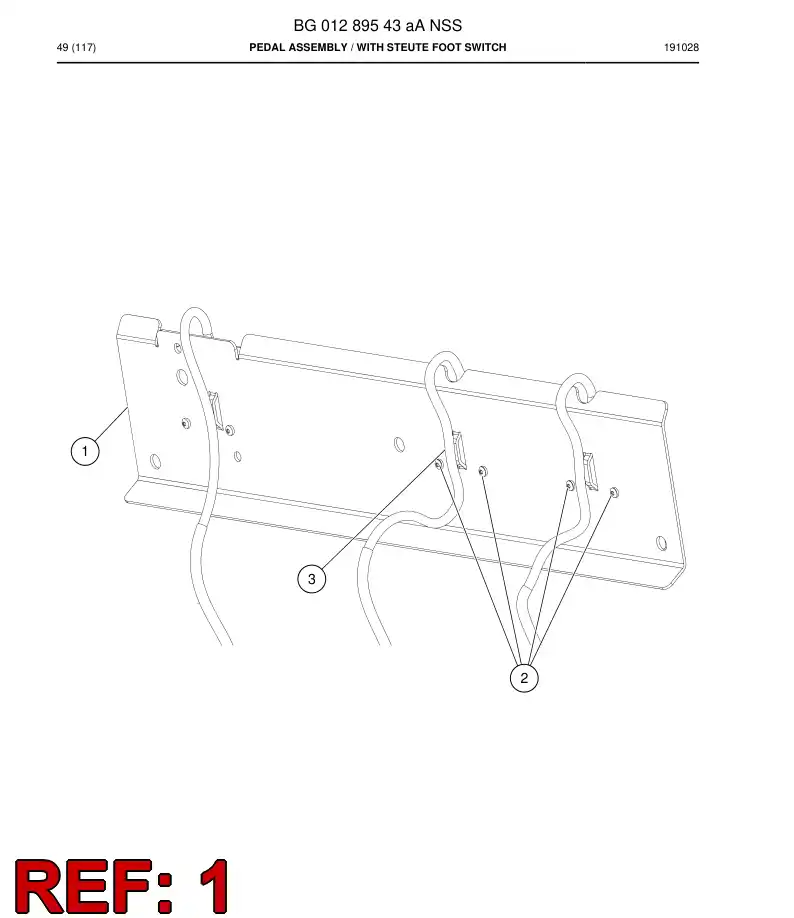 BG01210555a BG 012 105 55a Plate - Sandvik Technical Drawing