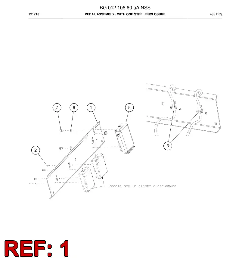 BG01210555b BG 012 105 55b Plate - Sandvik Technical Drawing