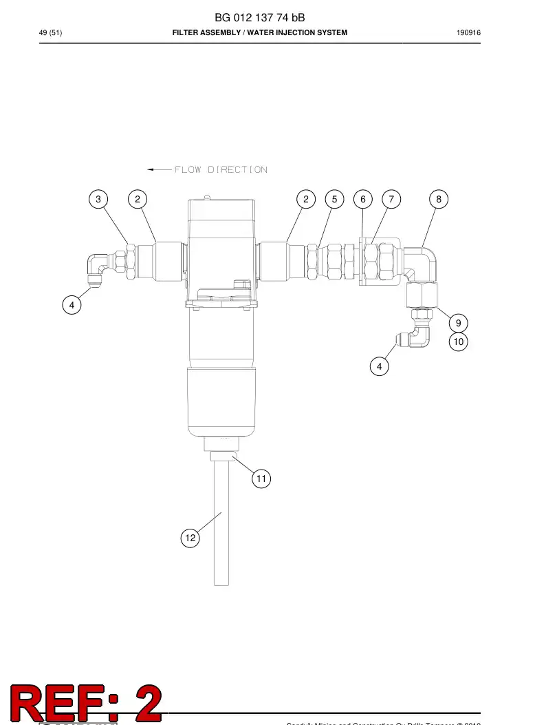 BG01213406a BG 012 134 06a Adapter, Reducer - Sandvik Technical Drawing