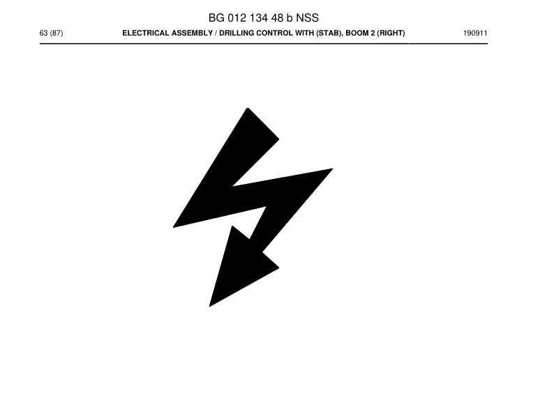 BG01213448b BG 012 134 48b Electrical Assembly - Sandvik Technical Drawing