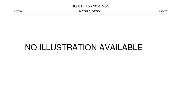 BG01215558d BG 012 155 58d Module, Option - Sandvik Technical Drawing