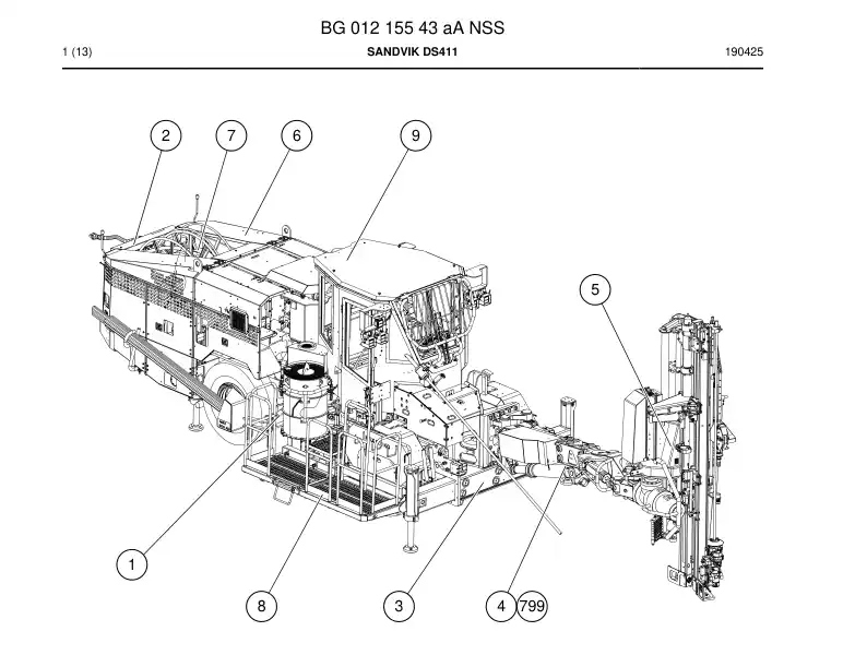 BG01215563a BG 012 155 63a Accessory Kit - Sandvik Technical Drawing