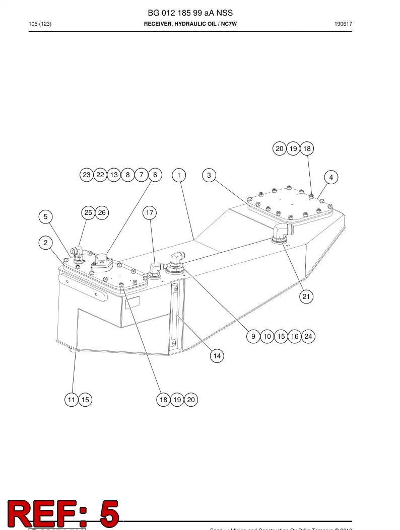 BG01218600a BG 012 186 00a Cover - Sandvik Technical Drawing
