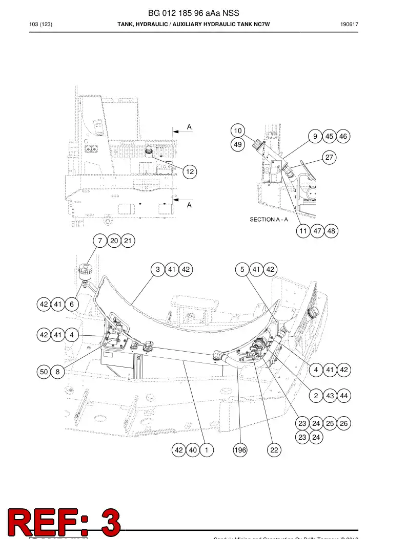 BG01220760a BG 012 207 60a Cover - Sandvik Technical Drawing