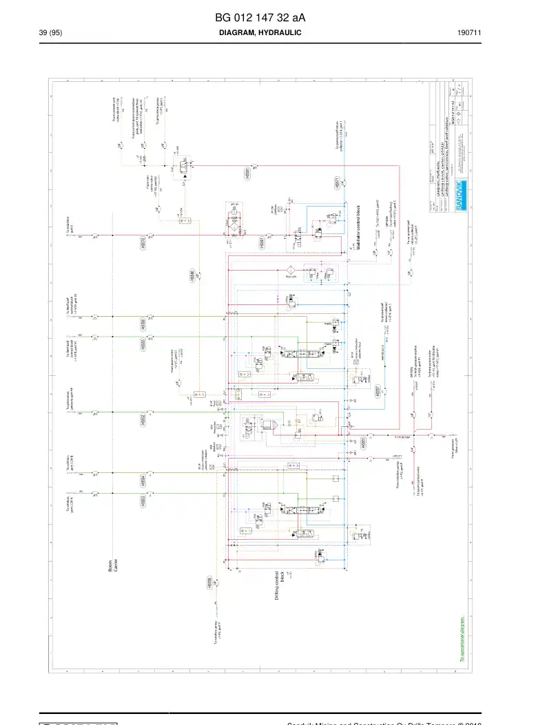 BG01222545a BG 012 225 45a Hosing Set - Sandvik Technical Drawing