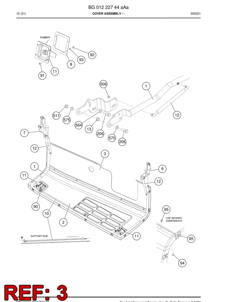BG01222746a BG 012 227 46a Cover - Sandvik Technical Drawing