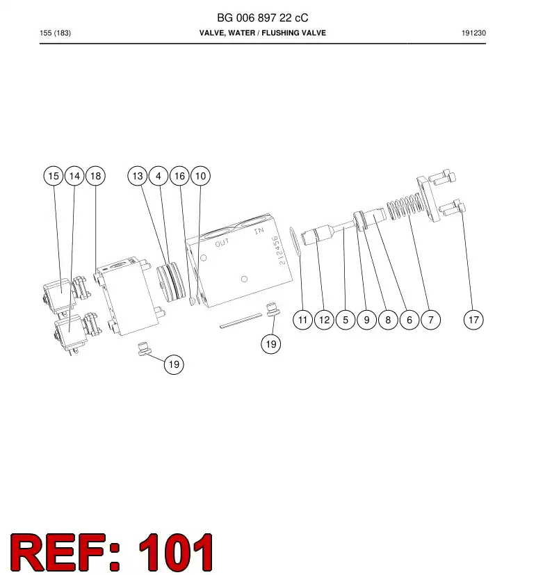 BG01224302b BG 012 243 02b Repair Kit - Sandvik Technical Drawing