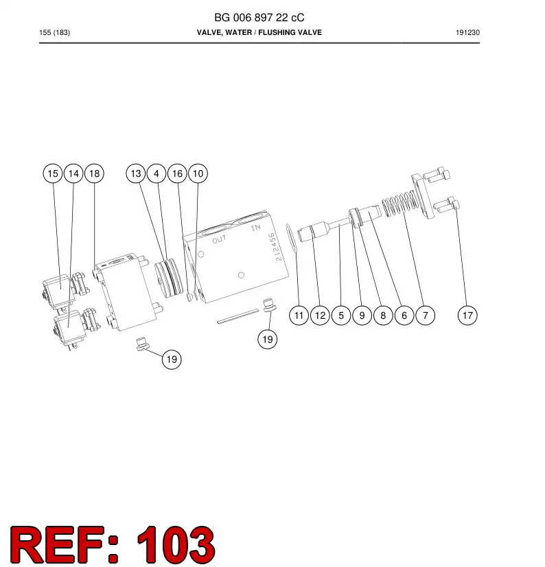 BG01224429b BG 012 244 29b PISTON Assembly - Sandvik Technical Drawing