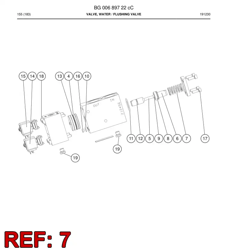 BG01224434a BG 012 244 34a Spring - Sandvik Technical Drawing