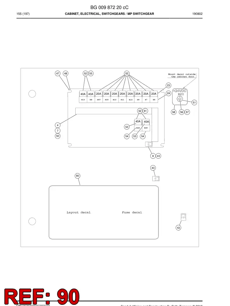 BG01224871b BG 012 248 71b Decal - Sandvik Technical Drawing