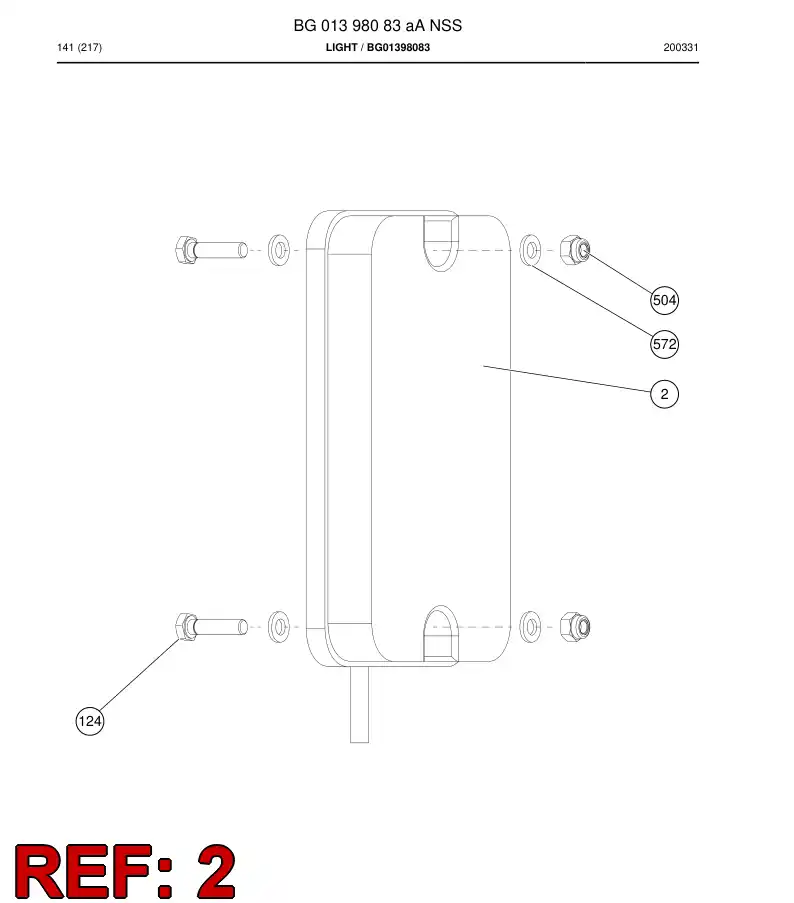 BG01225355a BG 012 253 55a Light - Sandvik Technical Drawing