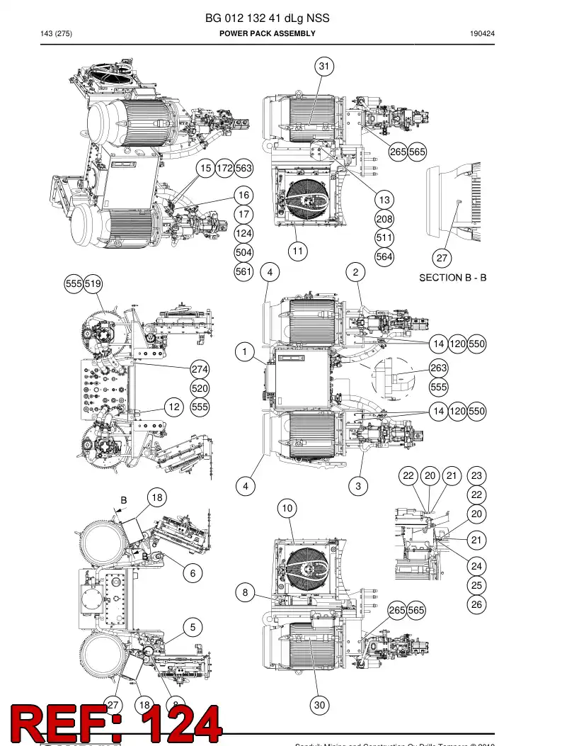 BG01226600a BG 012 266 00a Harness, Wiring - Sandvik Technical Drawing