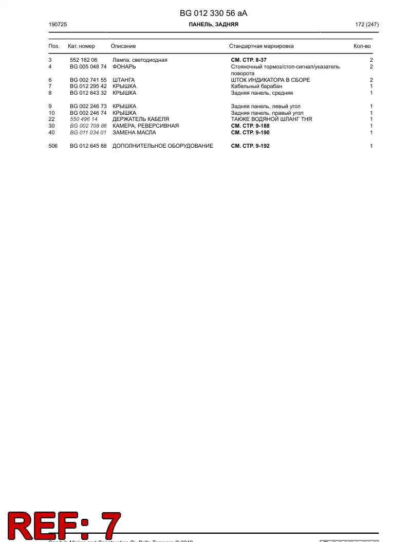 BG01229542a BG 012 295 42a Cover - Sandvik Technical Drawing