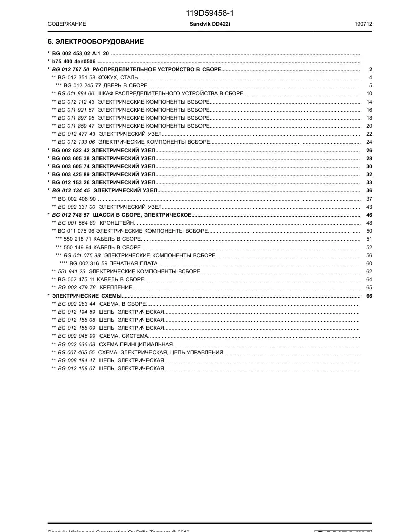 BG01235158a BG 012 351 58a Enclosure, Steel - Sandvik Technical Drawing