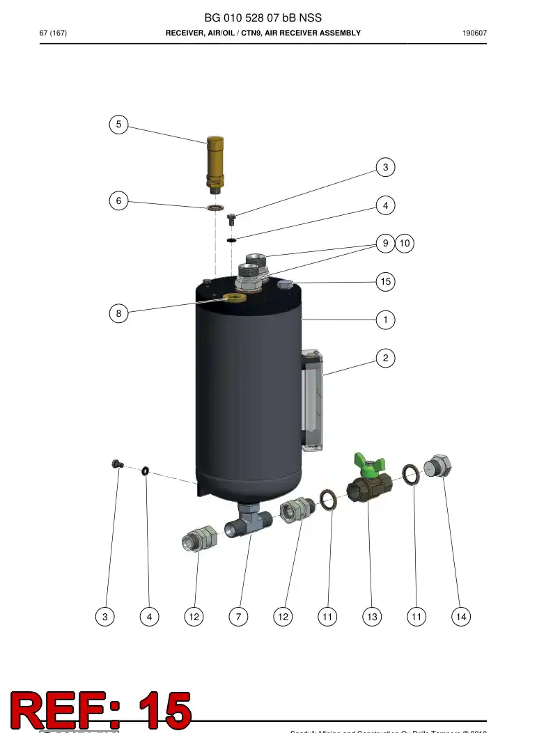 BG01237594a BG 012 375 94a Plug - Sandvik Technical Drawing