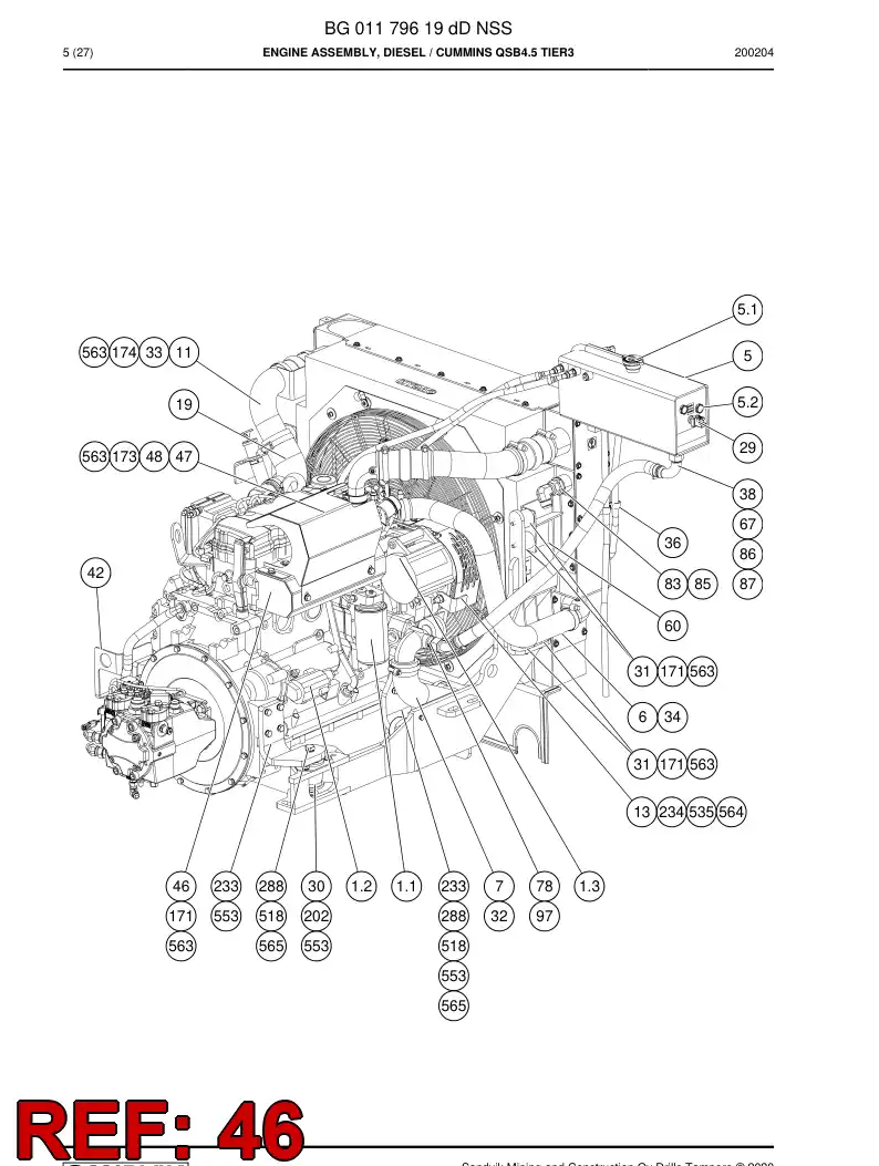 BG01240216c BG 012 402 16c Cover, Insulating - Sandvik Technical Drawing