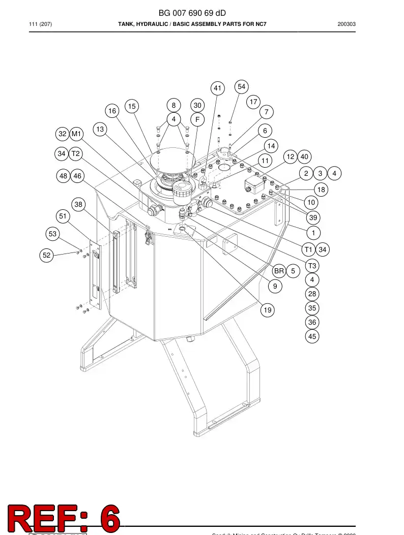 BG01240512a BG 012 405 12a Plate, Mounting - Sandvik Technical Drawing