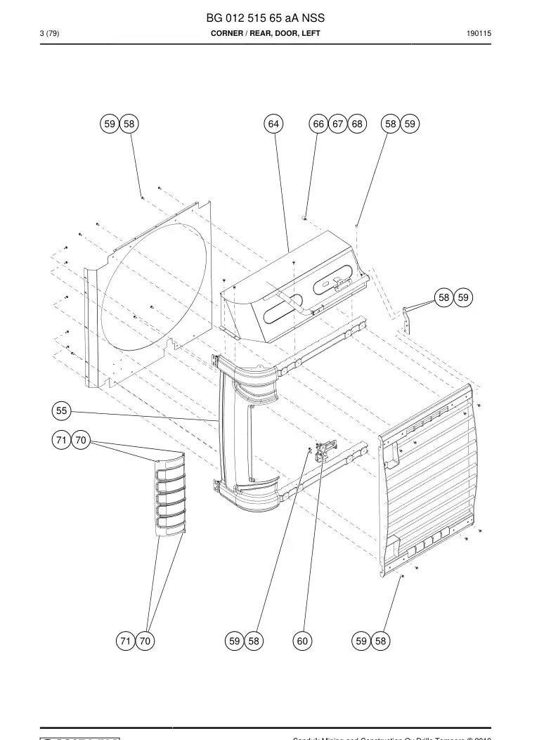 BG01251565a BG 012 515 65a Corner - Sandvik Technical Drawing