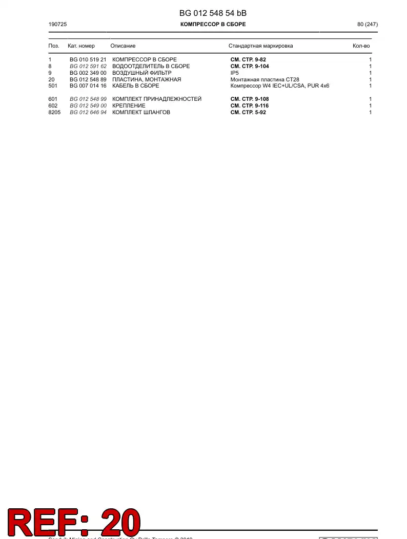 BG01254889a BG 012 548 89a Plate, Mounting - Sandvik Technical Drawing