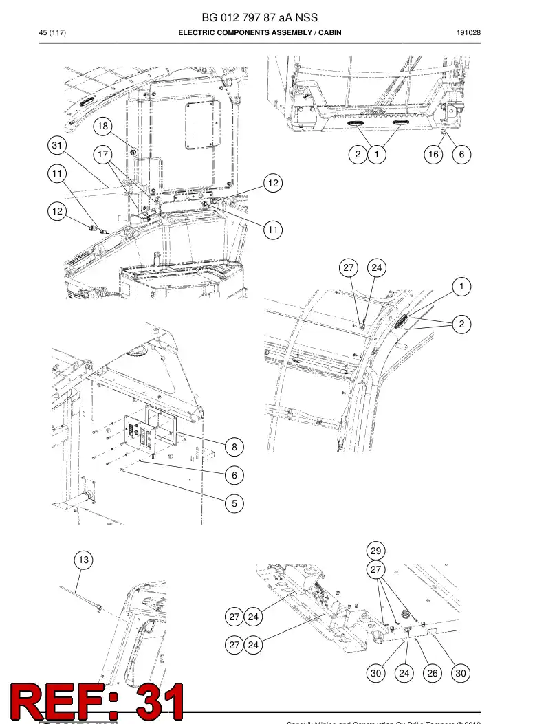 BG01255631a BG 012 556 31a Strap - Sandvik Technical Drawing