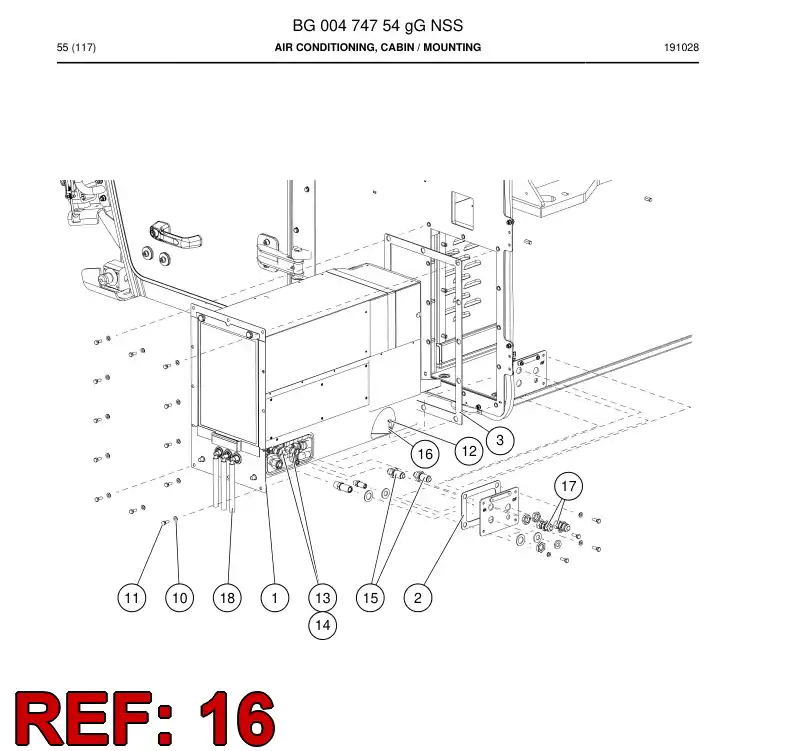 BG01255815a BG 012 558 15a Seal, Rubber - Sandvik Technical Drawing