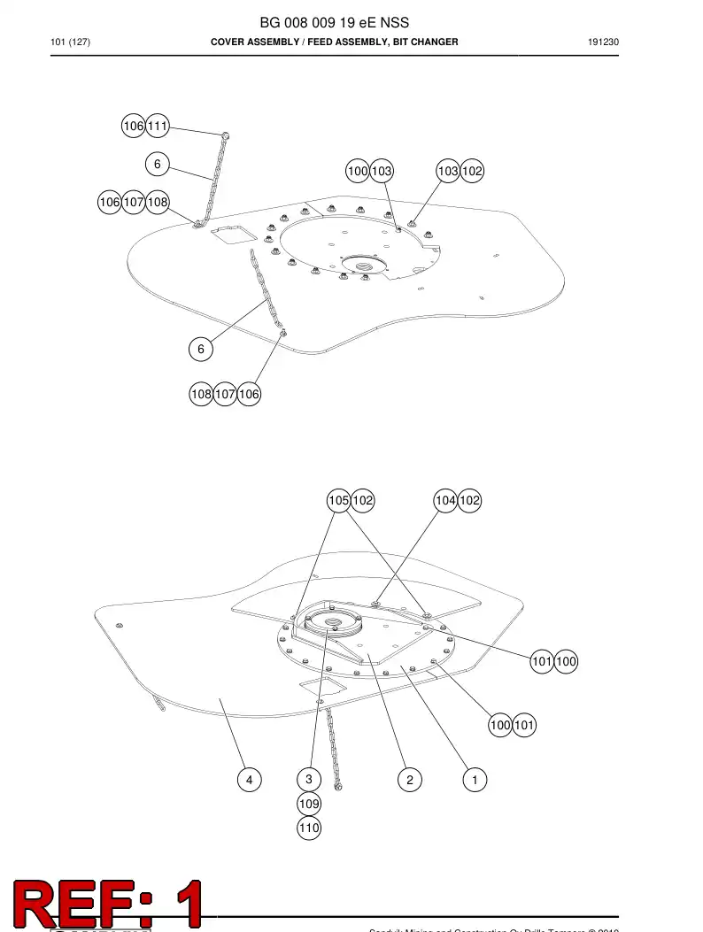 BG01257232b BG 012 572 32b Plate - Sandvik Technical Drawing
