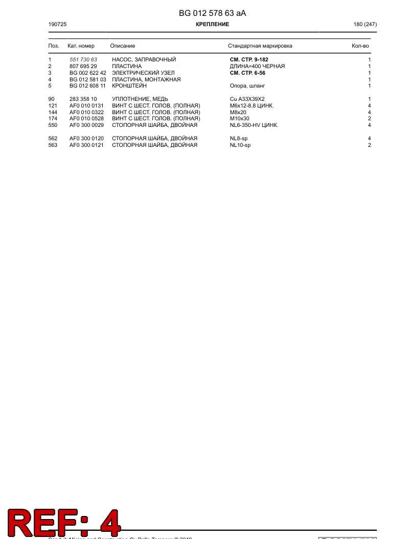 BG01258103a BG 012 581 03a Plate, Mounting - Sandvik Technical Drawing