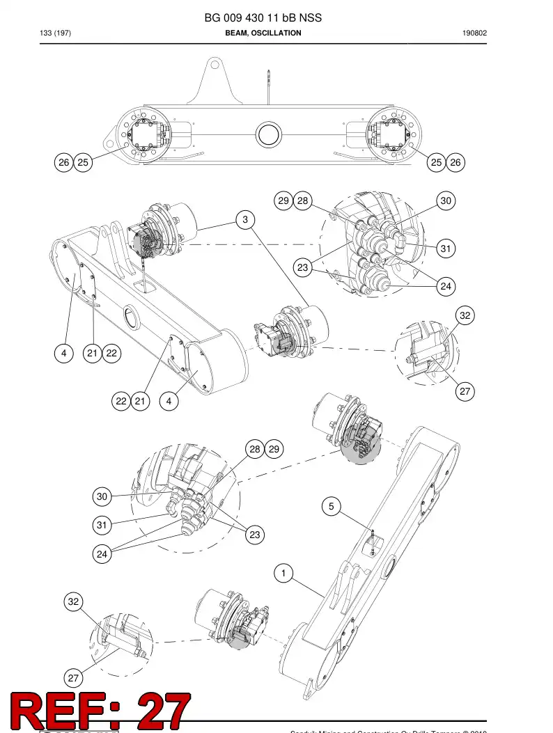 BG01262361a BG 012 623 61a Adapter - Sandvik Technical Drawing