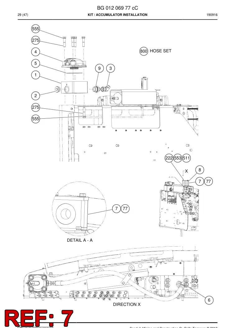 BG01266648a BG 012 666 48a Clamp, Block - Sandvik Technical Drawing