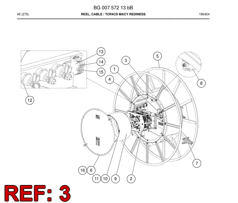 BG01268462a BG 012 684 62a Ring, Inner - Sandvik Technical Drawing