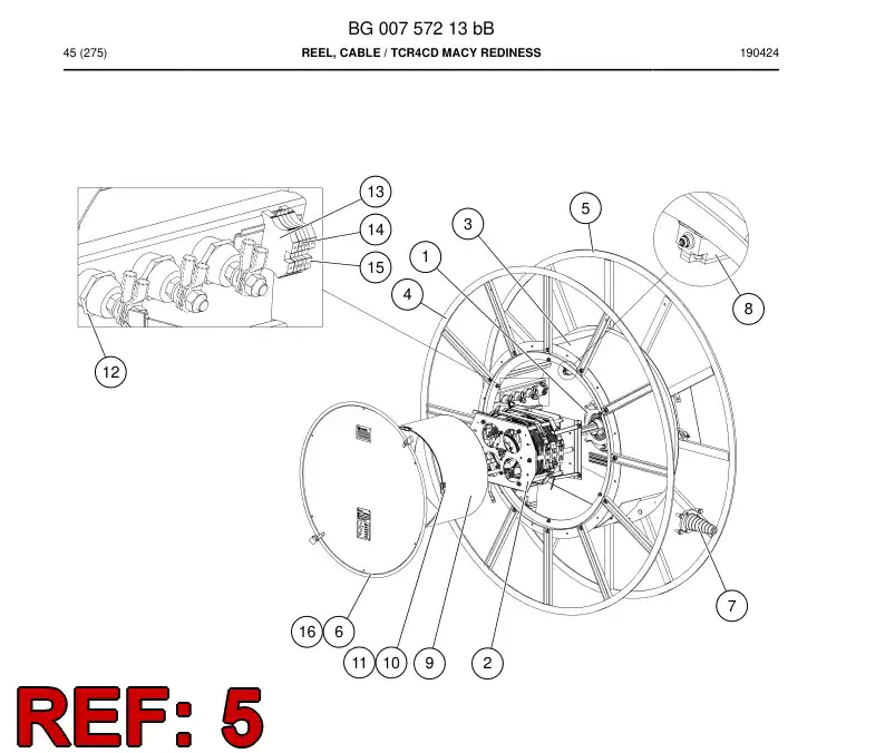 BG01268464a BG 012 684 64a Wheel, Guide - Sandvik Technical Drawing