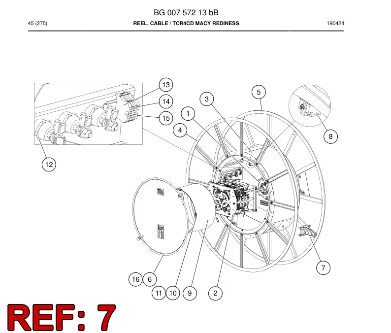 BG01268482a BG 012 684 82a Gland, Cable - Sandvik Technical Drawing
