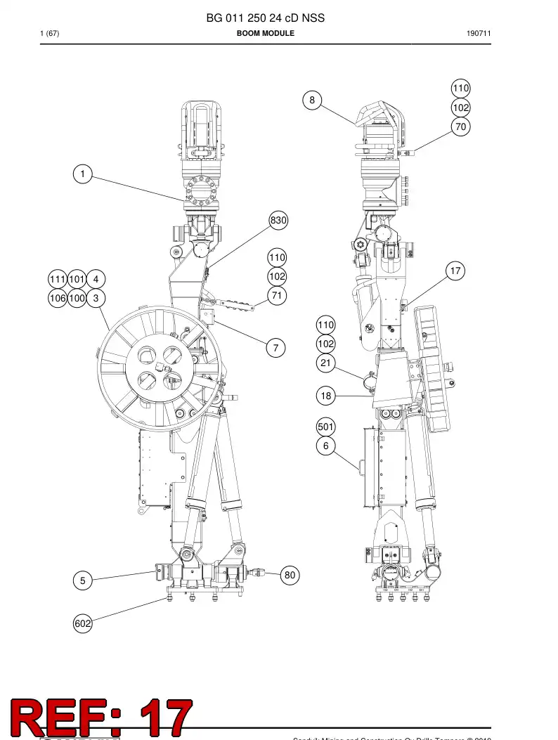 BG01271286a BG 012 712 86a Plate - Sandvik Technical Drawing