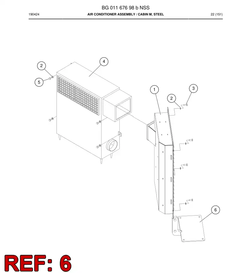 BG01271376a BG 012 713 76a Bracket, Compressor - Sandvik Technical Drawing