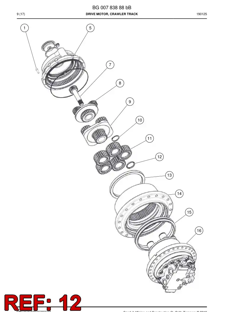 BG01271993a BG 012 719 93a Spacer - Sandvik Technical Drawing